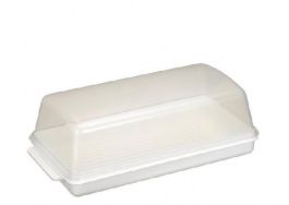Pladenj s pokrovom za pecivo / kruh  pvc 40x19x14cm 
