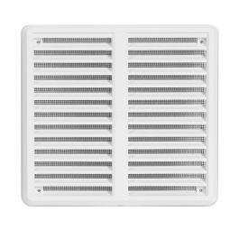 Zračnik na navoj 150*150KS beli z regulacijo 75-125mm z mrežo