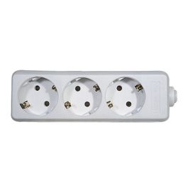 Razdelilec 3x šuko 230V 16A bel DG-DC03 brez kabla