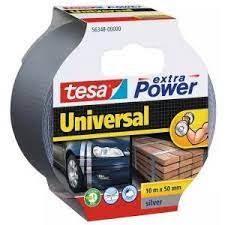 Trak lepilni večnamenski Tesa Extra Power, srebrn 25m x 50mm
