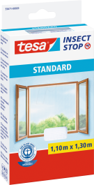 Mreža proti mrčesu za okna Insect Stop Standard, bela 1,1m x 1,3m
