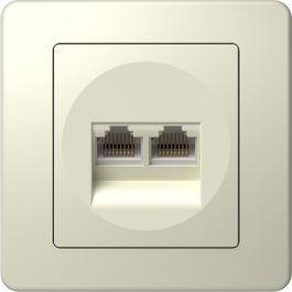 VTIČNICA KOM.EKONOMIK BISBE RJ45 2XCAT5e TEM KE39IW-B