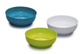 Skleda za solato 28cm , pvc, sort. barve 
