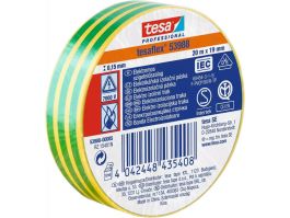 Trak izolirni Tesa, rumeno/zelen, 20m x 19mm