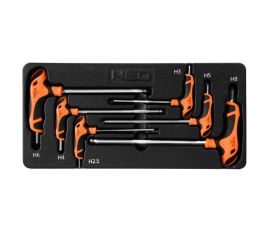 Ključi torx grt. 6/1 (H2.5, H3, H4, H5, H6, H8) v vložku