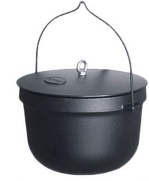 Kotliček+ pokrov 20 L litoželezo-emajl Pl.