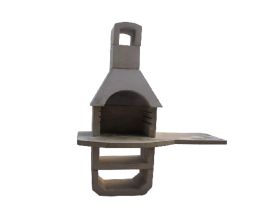 Kamin mali z mizo 205cm, art.002, El.