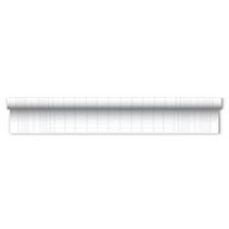 Prt namizni v roli, vzorec damast, 7 x 1,2 m, bel 
