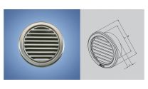 ZRAČNIK VGRADNI FI 75 INOX Z MREŽICO