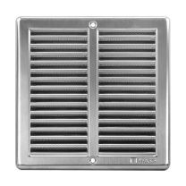ZRAČNIK VGRADNI 200x200 INOX Z MREŽICO