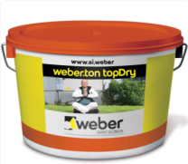 Zaključni omet Topdry 1,5 mm osnovni toni 25 kg Weber