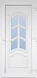 Vrata vhodna KORZIKA 980x2080mm, desna, PVC bela 