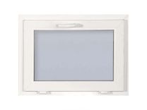Okno PVC JEWE ECONOMIC 58x58cm, belo, odpiranje samo nagib