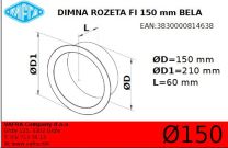 ROZETA DIMNA 130 BELA