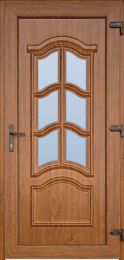 Vrata vhodna KORZIKA 980x2080mm, desna, PVC rjava 