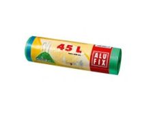 Vrečke za smeti 600x600x0,014 my, 45l, 20/1, zelene s trakom, PEHD
