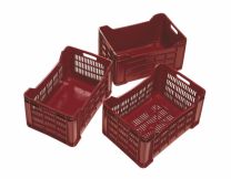 ZABOJ PVC 40 L, nakladni, polno dno, perforirane stranice, ICS