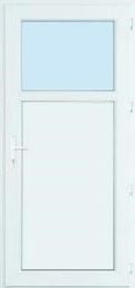 Vrata vhodna DRAVA 980x2080mm, desna, PVC bela 