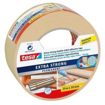Trak lepilni obojestranski tkaninasti Tesa Extra Strong,  25m x 50mm
