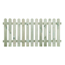 Ograja vrtna 180x85cm, 13 letev, 9x2cm, impregniran les iglavcev