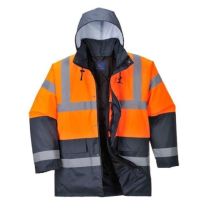 Dvobarvna jakna PW Hi-Vis Traffic št.L (oranžna)