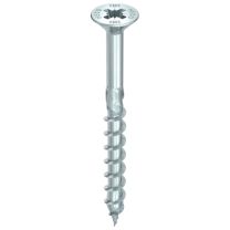 Vijak iverni Heco 3,5x35mm, (Pak=1000kos), delni navoj, vgrezna glava, PZD2, srebrni cink