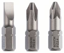 3-delni komplet vij.nast. S 1,0 x 5,5; PH2; PZ2; 25 mm Extra-Hard (kombiniran)– BOSCH