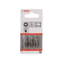 3-delni komplet vij.nast. PH1; PH2; PH3; 25 mm Extra-Hard (PH)– BOSCH