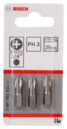Nastavek vijačni PH 2/25 mm 3/1 Extra hard C6,3– BOSCH