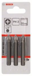 Nastavek vijačni PH 2/51 mm 3/1 Extra hard C6,3– BOSCH