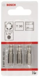 Nastavek torx T30/25 mm 3/1 Extra hard C6,3– BOSCH