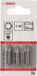 Nastavek torx T40/25 mm 3/1 Extra hard C6,3– BOSCH