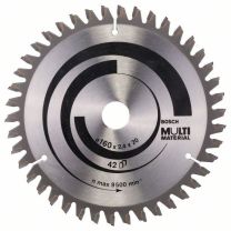 List večnamenski 160x20x2,4mm 42 zob za krožno žago– BOSCH