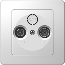 VTIČNICA TV-R KONČNA EKONOMIK BELA 2db KE11PW-B