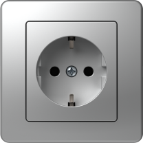 VTIČNICA EKONOMIK SILVER 2P+E 16A 250V TEM VE10ES-B
