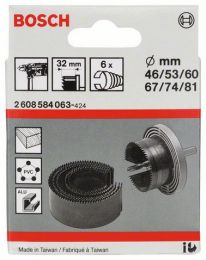 6 delni set Kronske žage,46,53,60,67,74,81mm