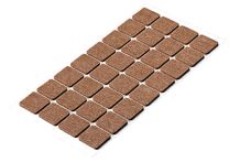 Filc podložni 25x25x2,5mm, rjav, samolepilni, (Pak=32 kos) 