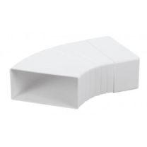 Vogalnik za prezračevalni kanal pravokotni 2/110x55mm, beli