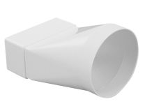 Spojka za prezračevalni kanal fi 104mm/110x55mm, beli