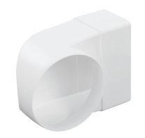 Spojka kolena za prezračevalni kanal fi 104mm/110x55mm, beli