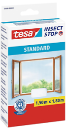 Mreža proti mrčesu za okno Insect Stop Standard, bela, 1,5 x 1,8m