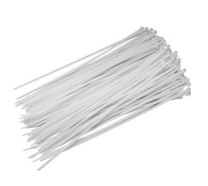 Vezica nylon bela 75x2,4mm-100 kos