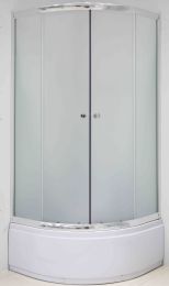KABINA TUŠ DB3510C 90X90X195, 5MM, MAT, KROM PROFIL S KADJO (35CM)