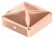 Kapa 70x70mm, za leseni steber, baker lakiran