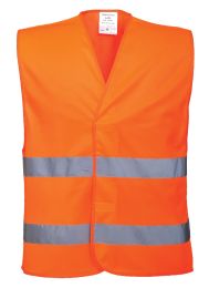 Telovnik PW Hi-Vis št.L/XL (oranžna z vodoravnima trakovoma)