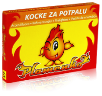 KOCKE ZA PRIŽIGANJE OGNJA Plamenko 48/1 (