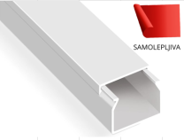 KANAL KABELSKI 12X12 -SAMOLEPILNI 2M- BEL staro pakiranje (100k/pak) novo pakiranje (125k/pak)