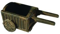 Figura s cvetličnim koritom Vozičak za osla Ro.