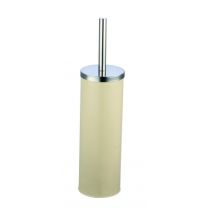 WC ŠČETKA MIAMI GAR. BEIGE, POKROV INOX  