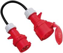 Adapterski podaljšek z menjalcem faz 5p/16A/400V IP44 5x1,5mm2